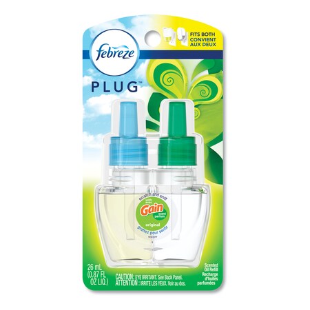 Febreze PLUG Air Freshener Refills, Gain Original, 0.87 oz, PK6 74903
